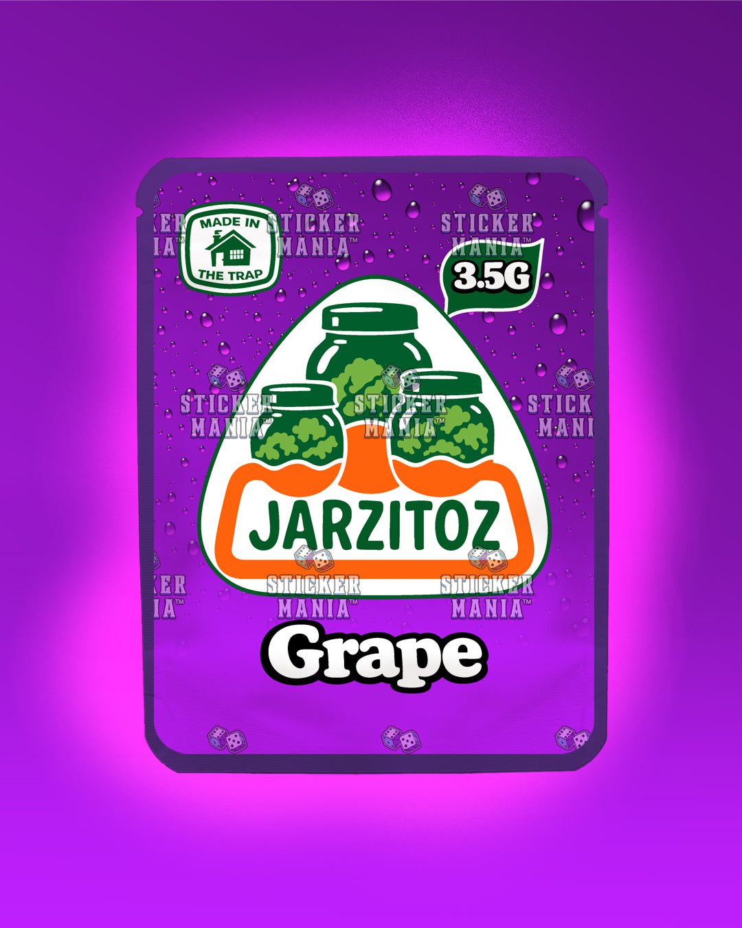 Jarzitoz Grape | Pre-Made Sticker Bag | 3.5g