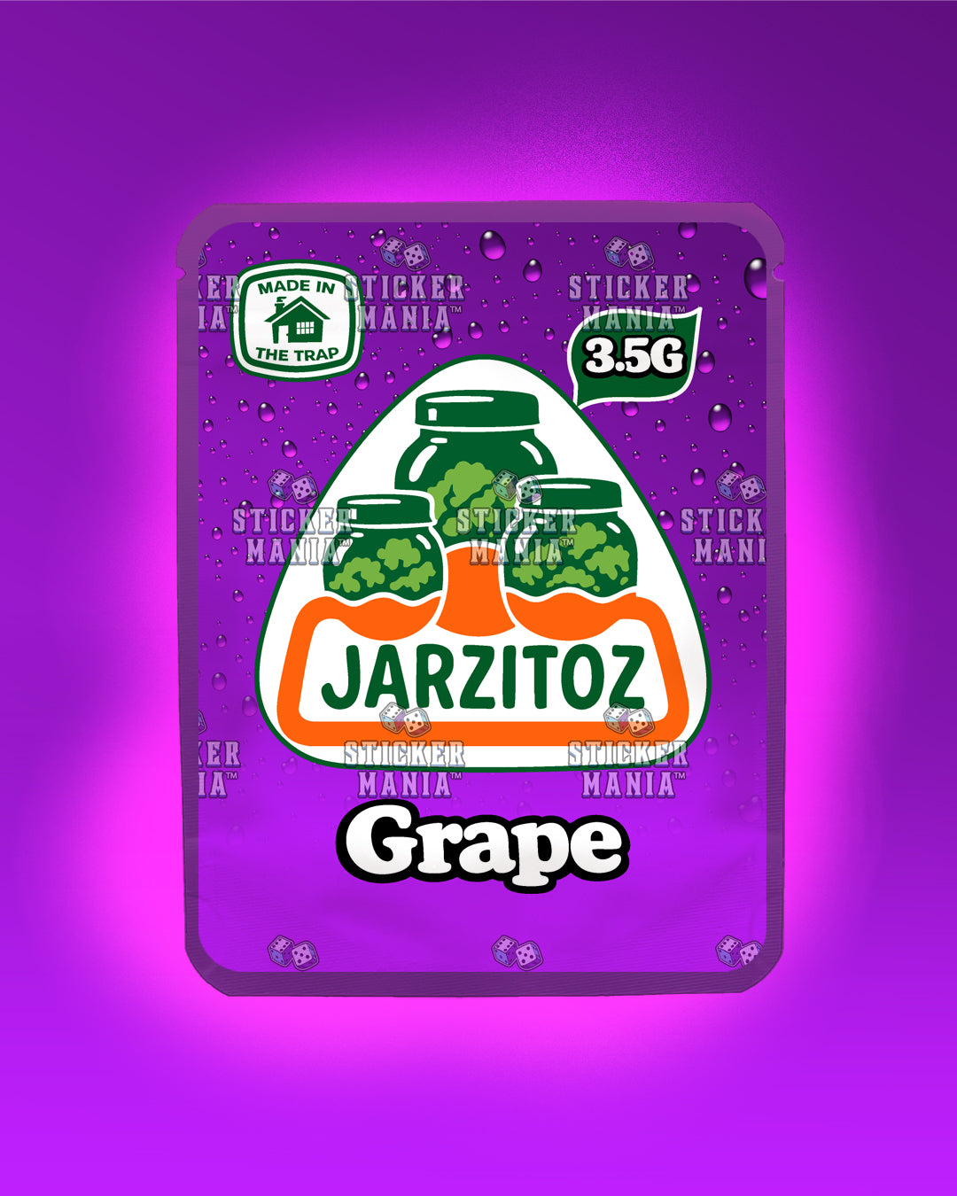 Jarzitoz Grape | Pre-Made Sticker Bag | 3.5g
