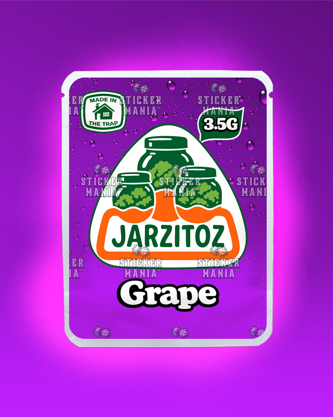 Jarzitoz Grape | Pre-Made Sticker Bag | 3.5g