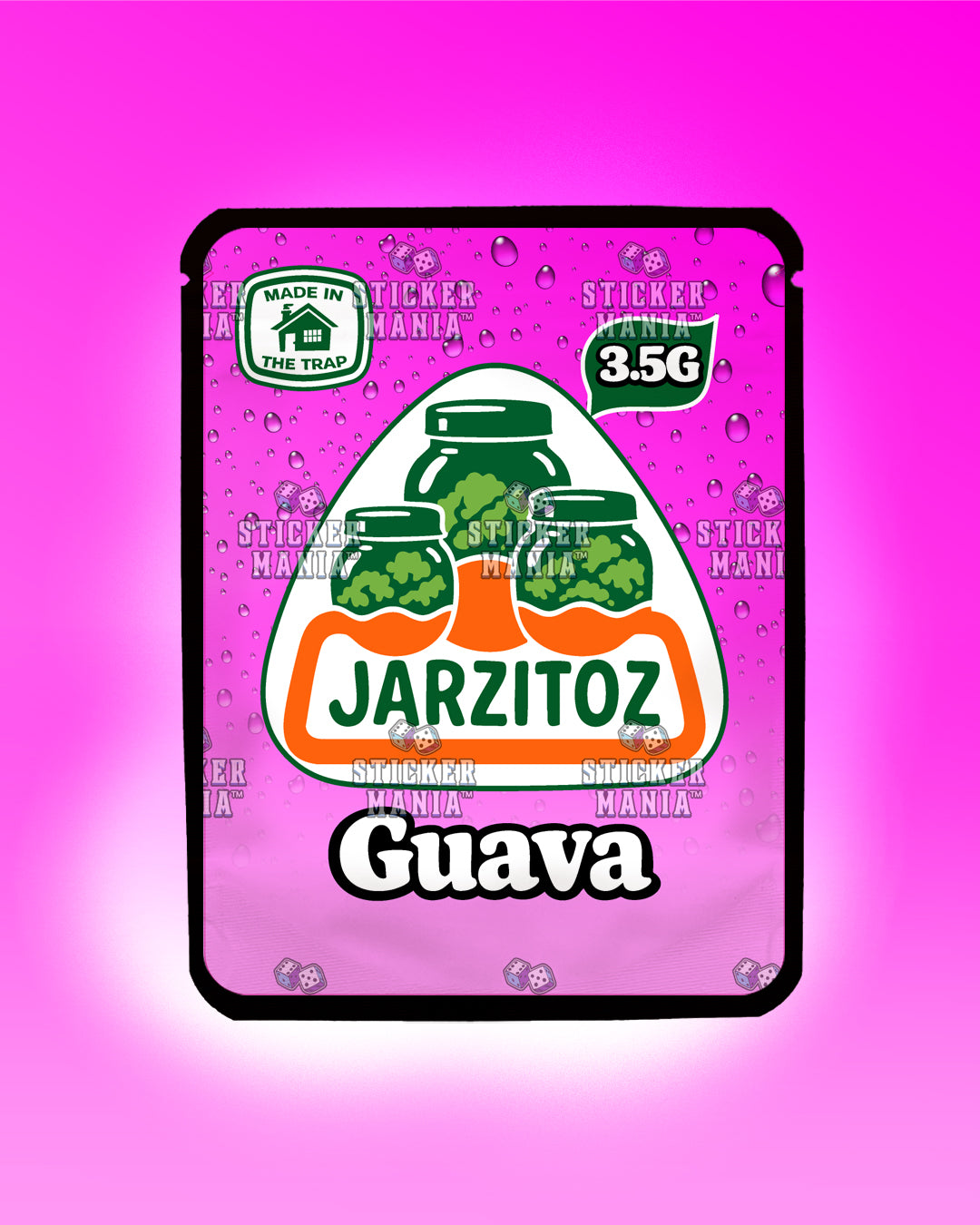 Jarzitoz Guava | Pre-Made Sticker Bag | 3.5g