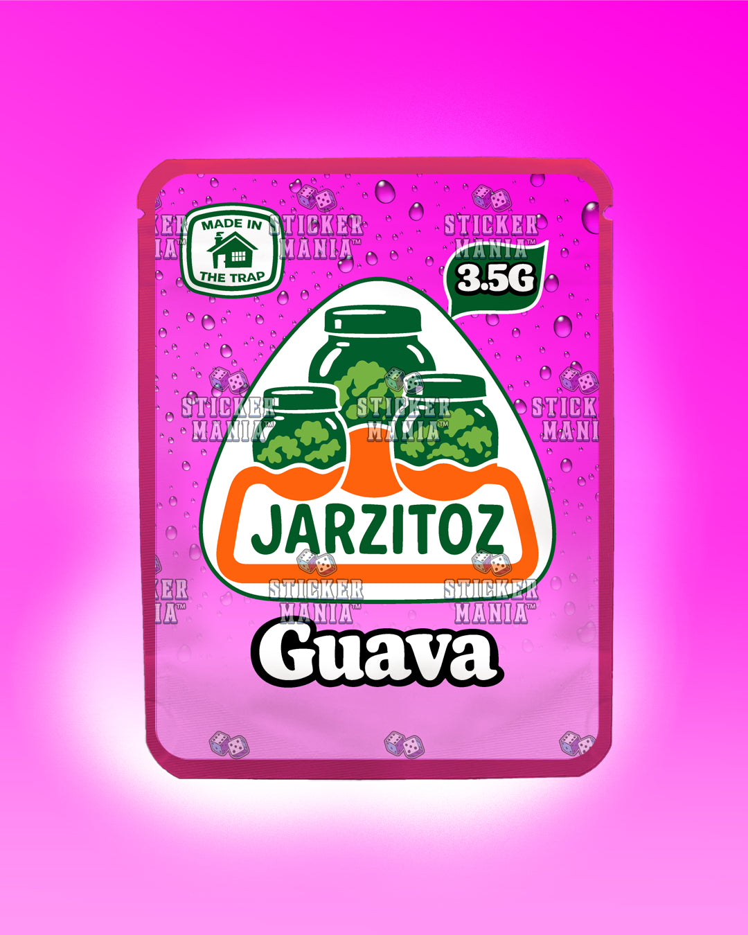 Jarzitoz Guava | Pre-Made Sticker Bag | 3.5g