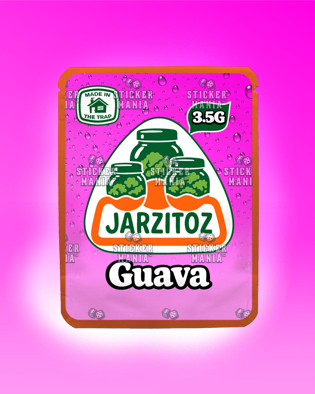 Jarzitoz Guava | Pre-Made Sticker Bag | 3.5g