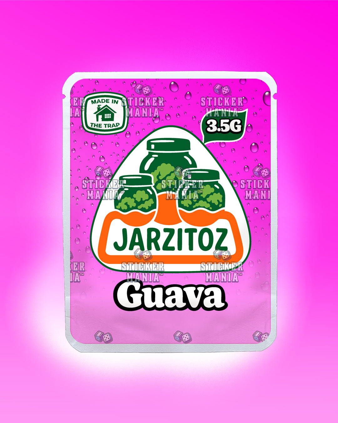 Jarzitoz Guava | Pre-Made Sticker Bag | 3.5g