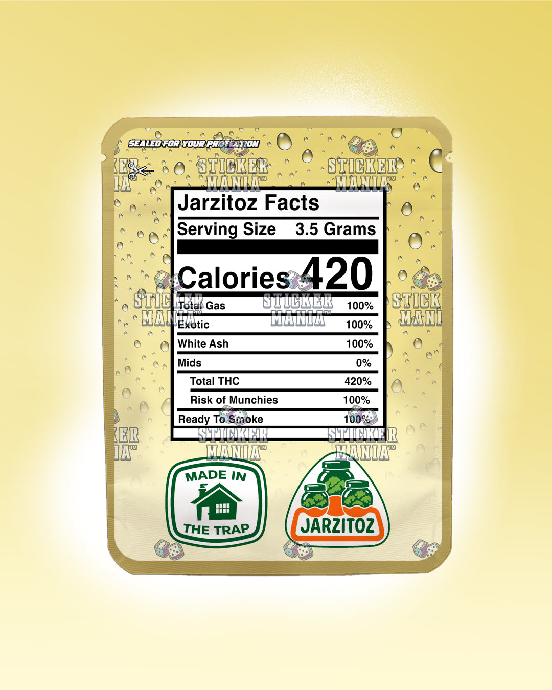 Jarzitoz Horchata | Pre-Made Sticker Bag | 3.5g
