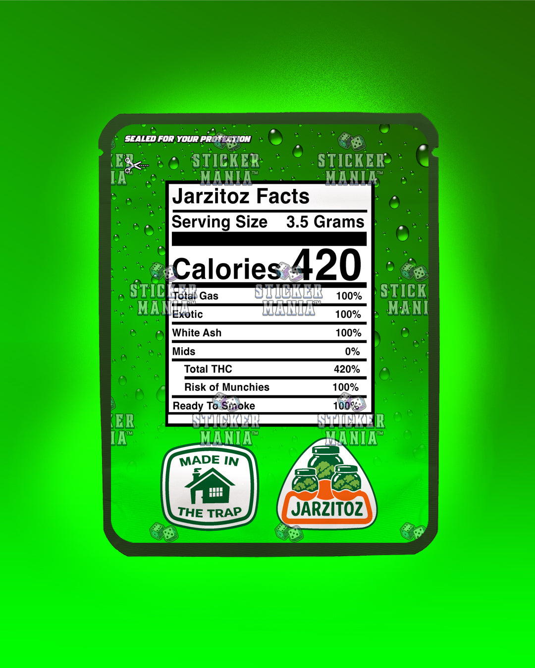 Jarzitoz Limon | Pre-Made Sticker Bag | 3.5g