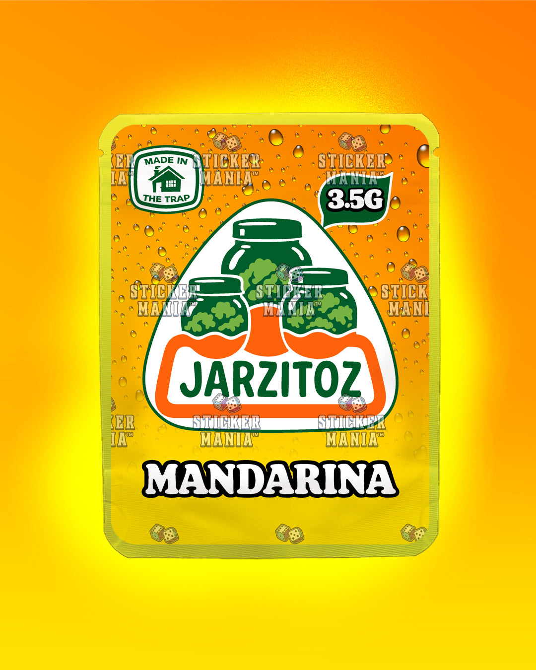 Jarzitoz Mandarina | Pre-Made Sticker Bag | 3.5g