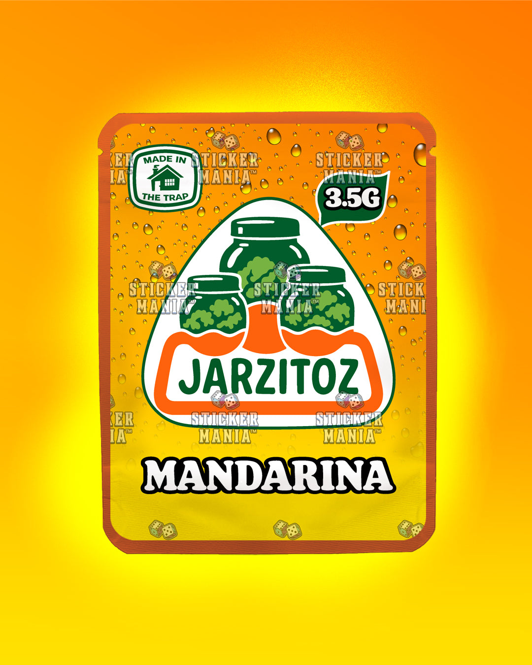 Jarzitoz Mandarina | Pre-Made Sticker Bag | 3.5g