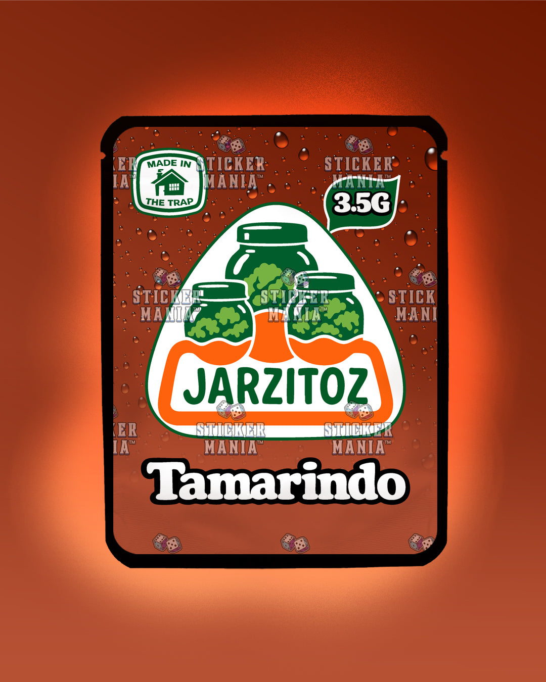 Jarzitoz Tamarindo | Pre-Made Sticker Bag | 3.5g