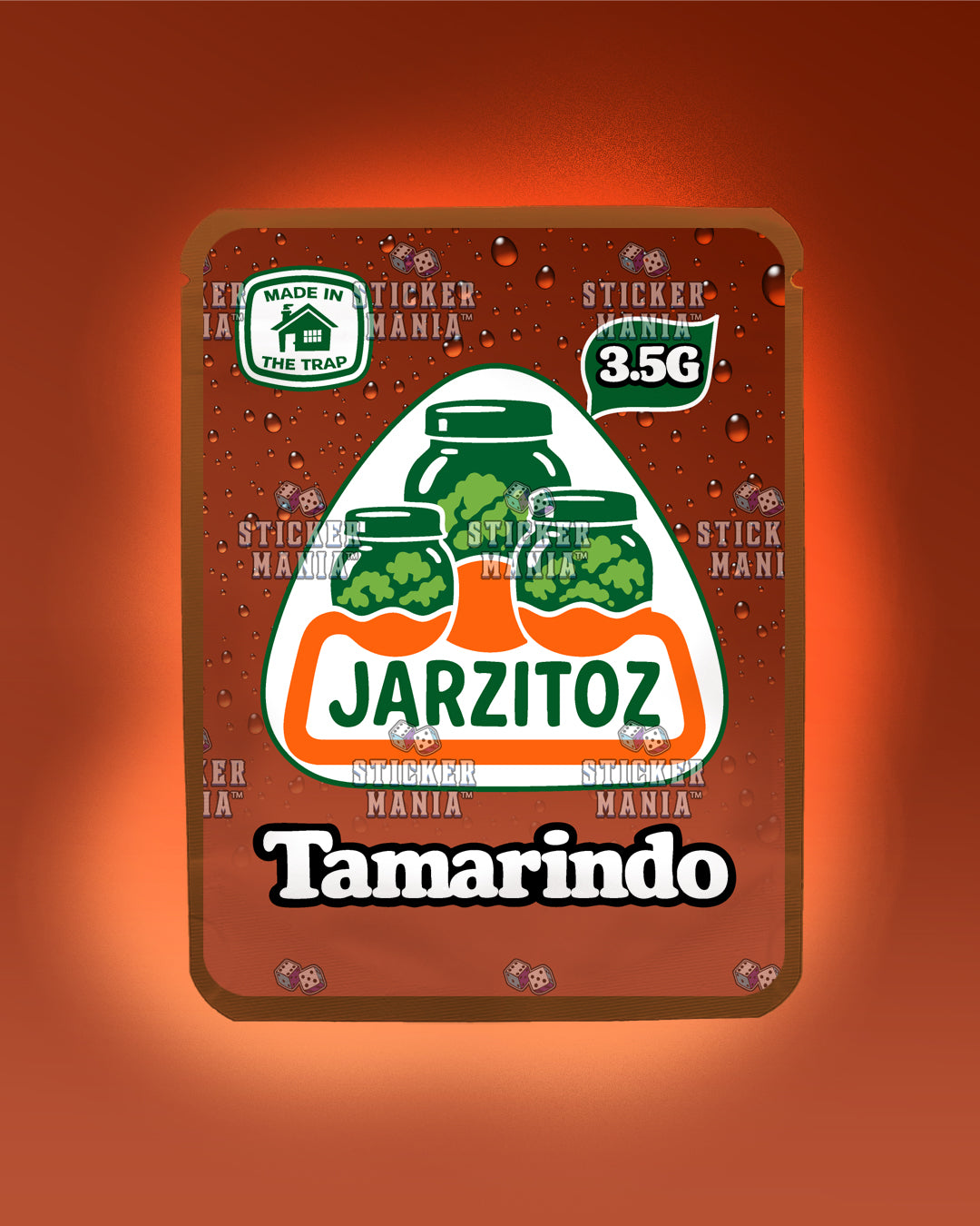 Jarzitoz Tamarindo | Pre-Made Sticker Bag | 3.5g