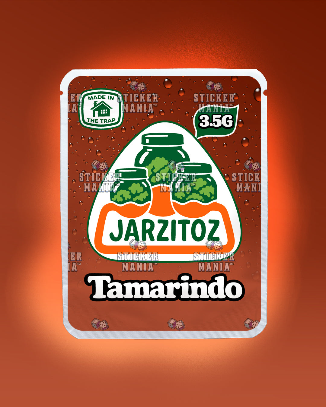 Jarzitoz Tamarindo | Pre-Made Sticker Bag | 3.5g