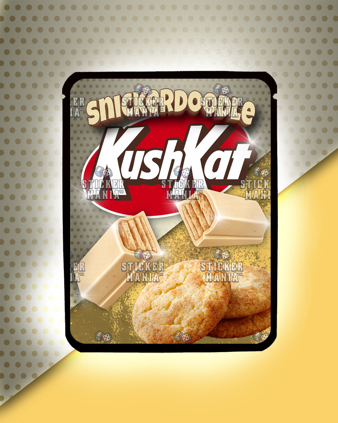 Kush Kat Snickerdoodle | Pre-Made Sticker Bag | 3.5g