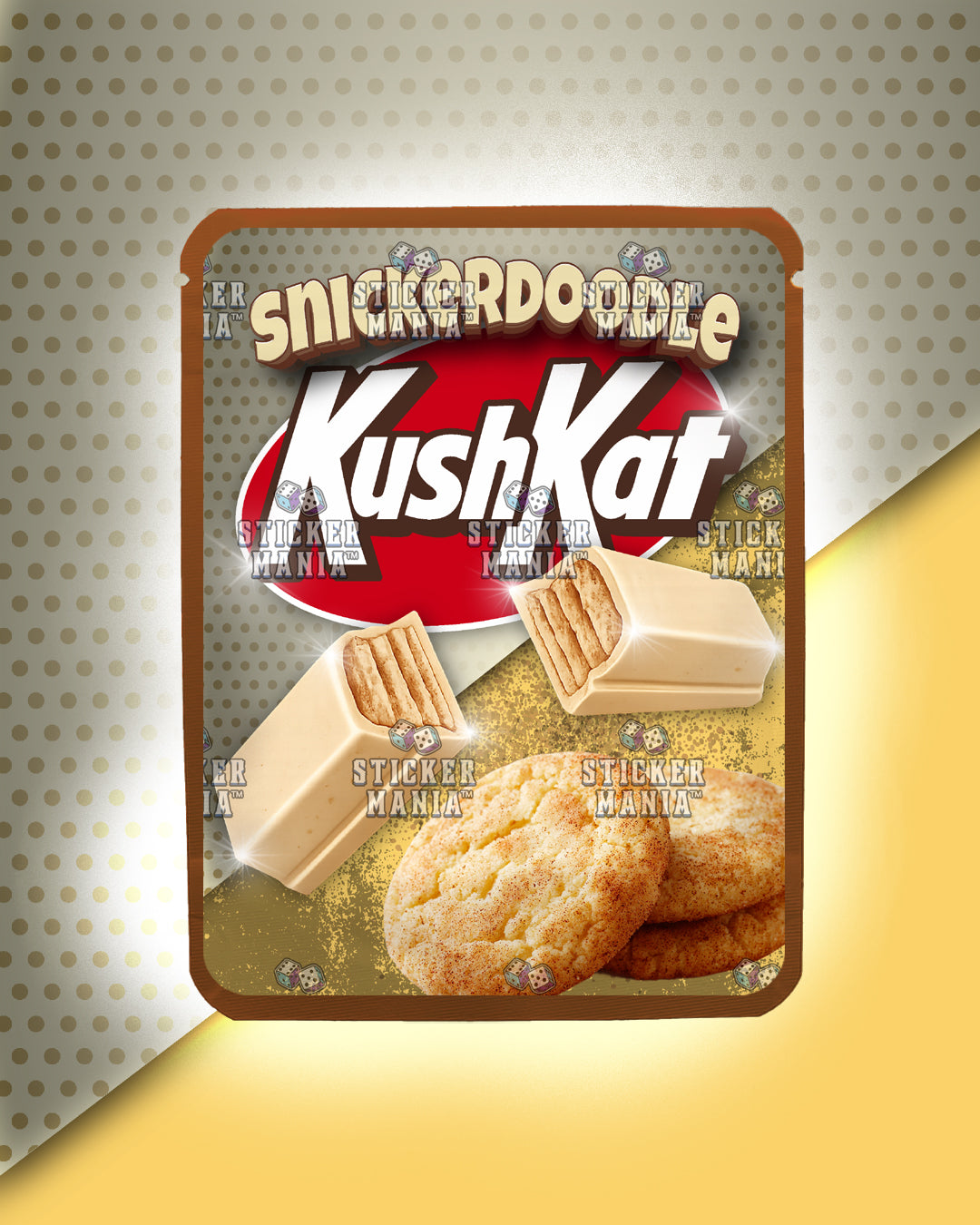 Kush Kat Snickerdoodle | Pre-Made Sticker Bag | 3.5g