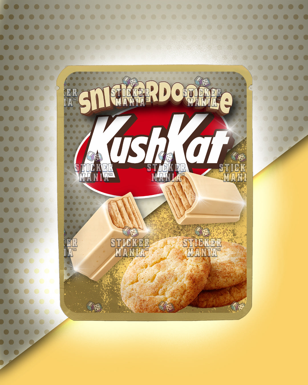 Kush Kat Snickerdoodle | Pre-Made Sticker Bag | 3.5g