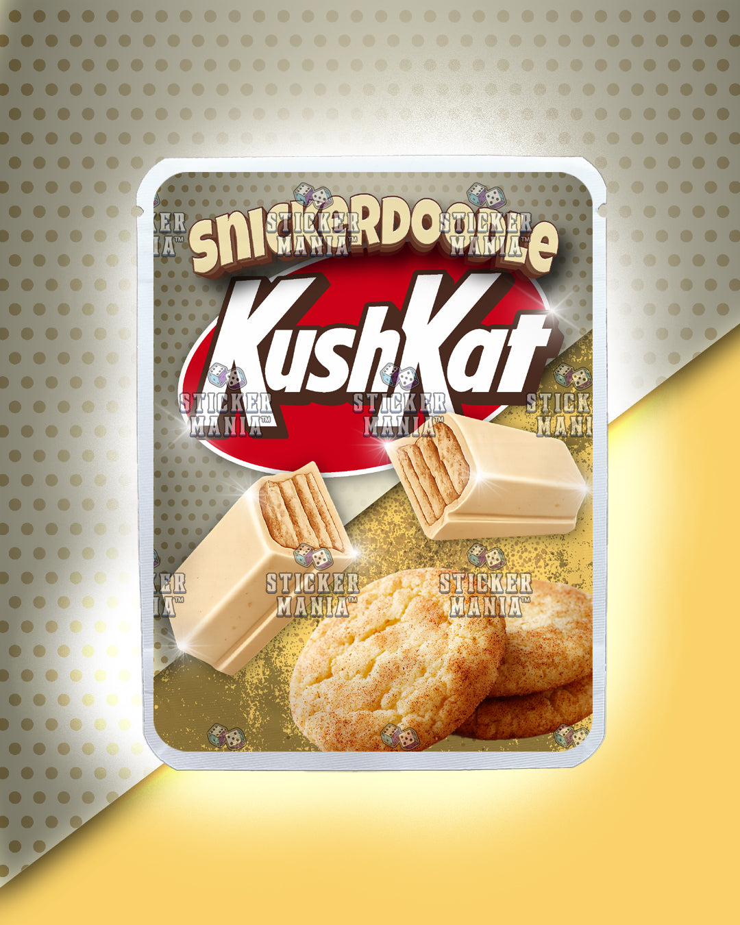 Kush Kat Snickerdoodle | Pre-Made Sticker Bag | 3.5g