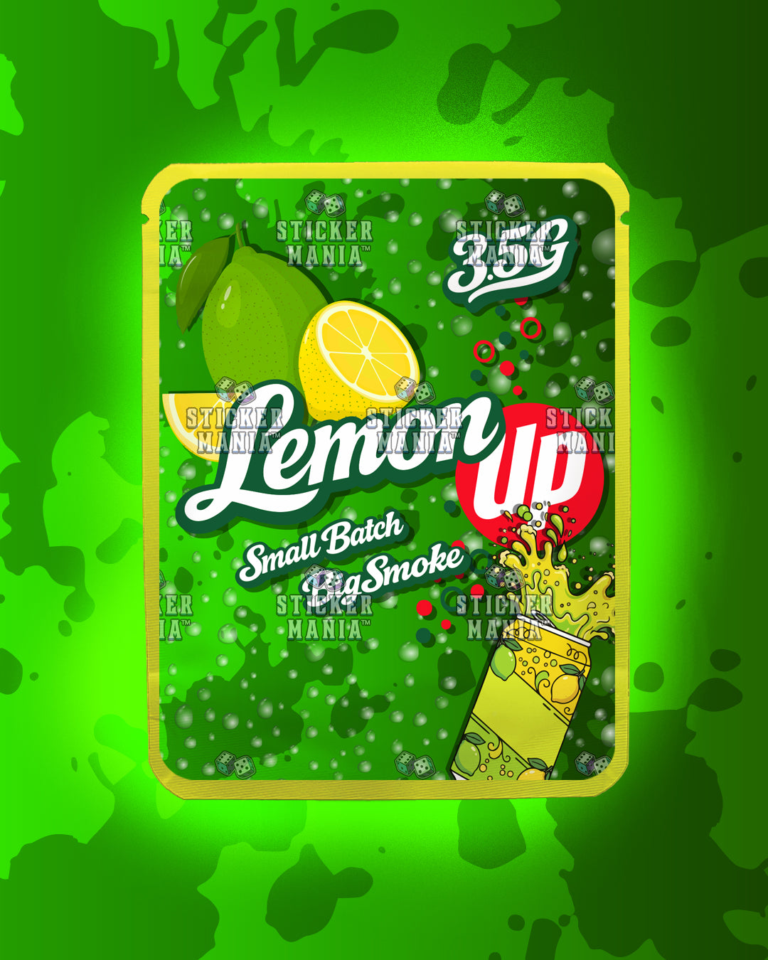 Lemon Up | Pre-Made Sticker Bag | 3.5g