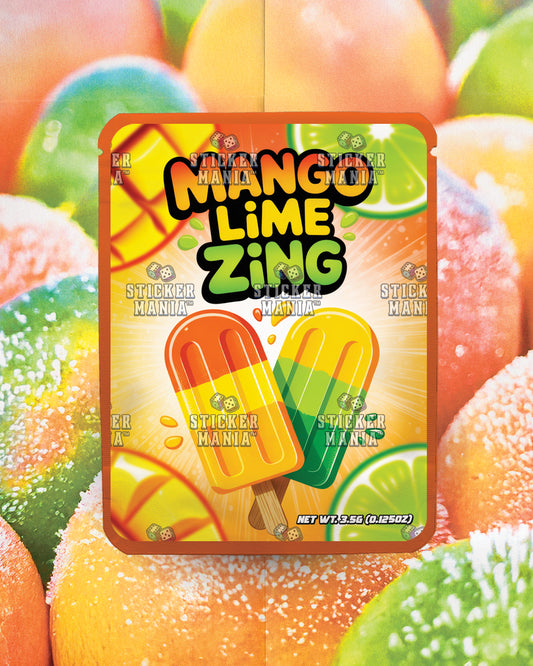 Mango Lime Zing | Pre-Made Sticker Bag | 3.5g