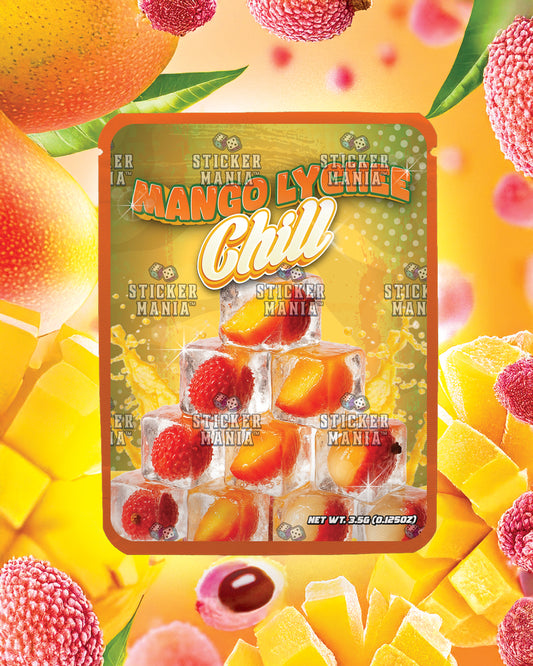 Mango Lychee Chill | Pre-Made Sticker Bag | 3.5g