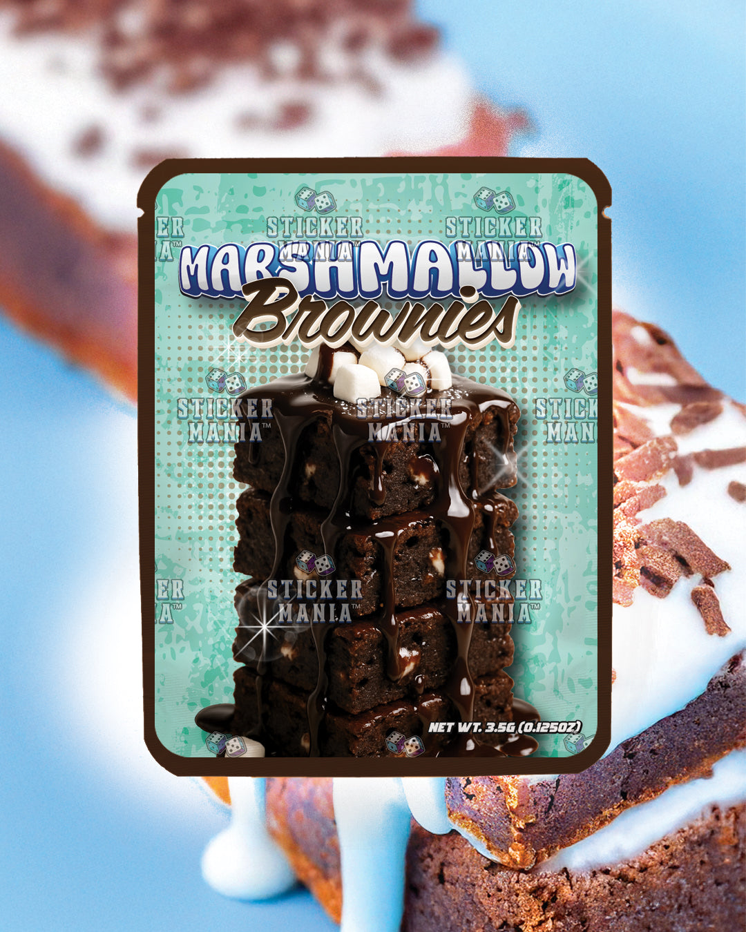 Marshmallow Brownie | Pre-Made Sticker Bag | 3.5g