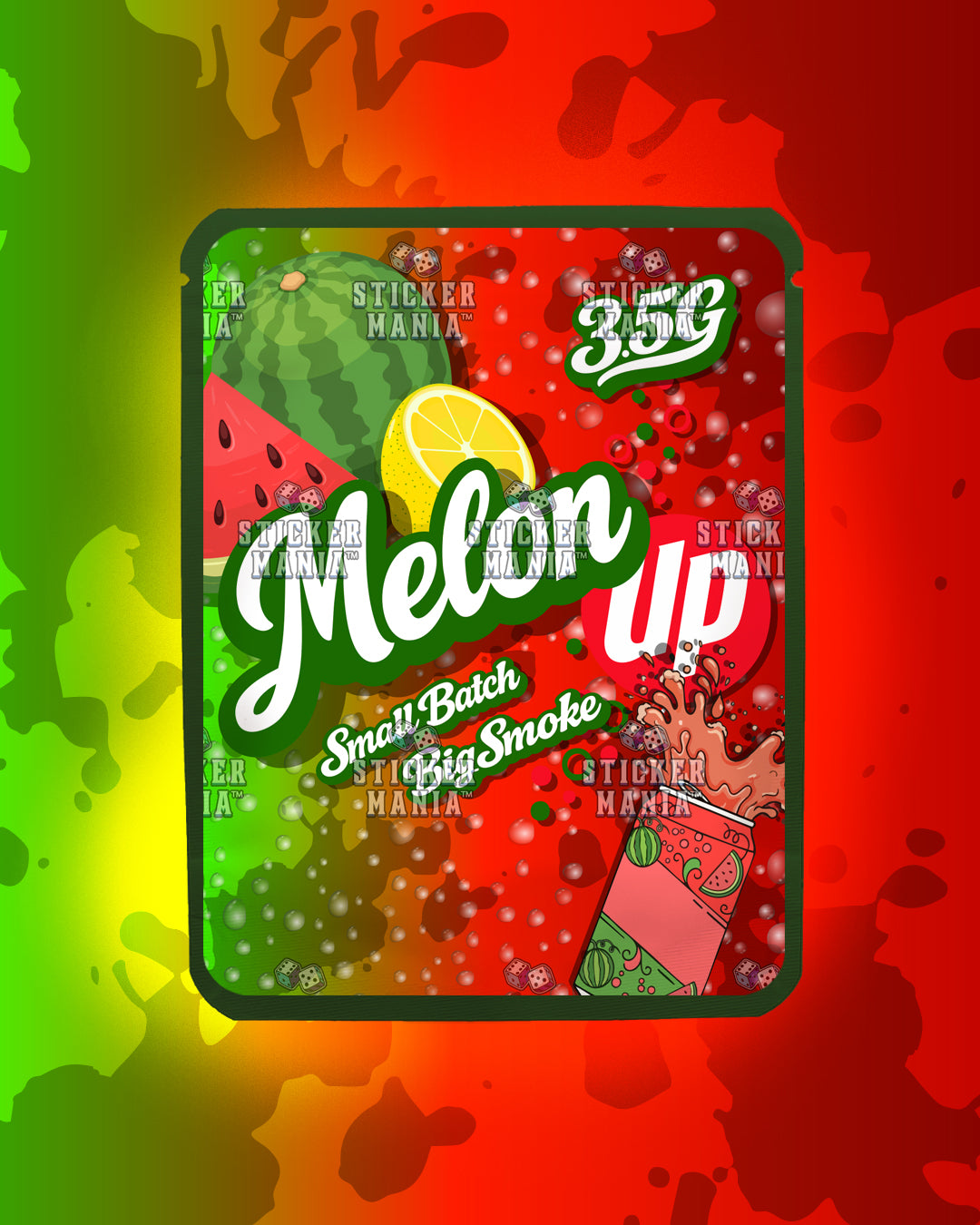 Melon Up | Pre-Made Sticker Bag | 3.5g