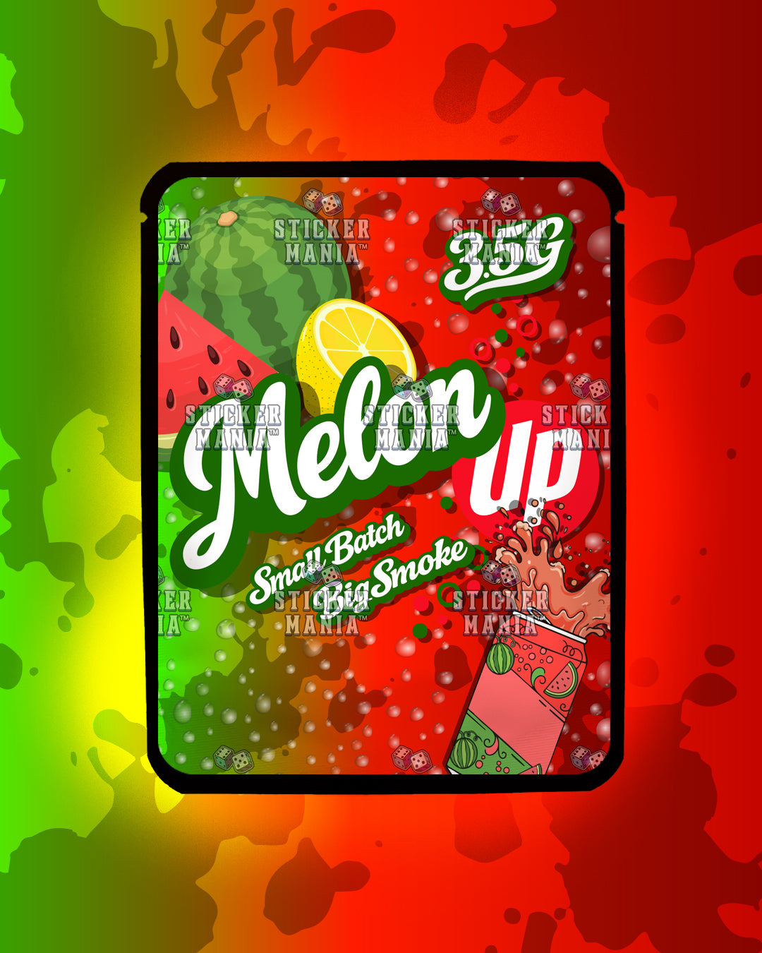 Melon Up | Pre-Made Sticker Bag | 3.5g