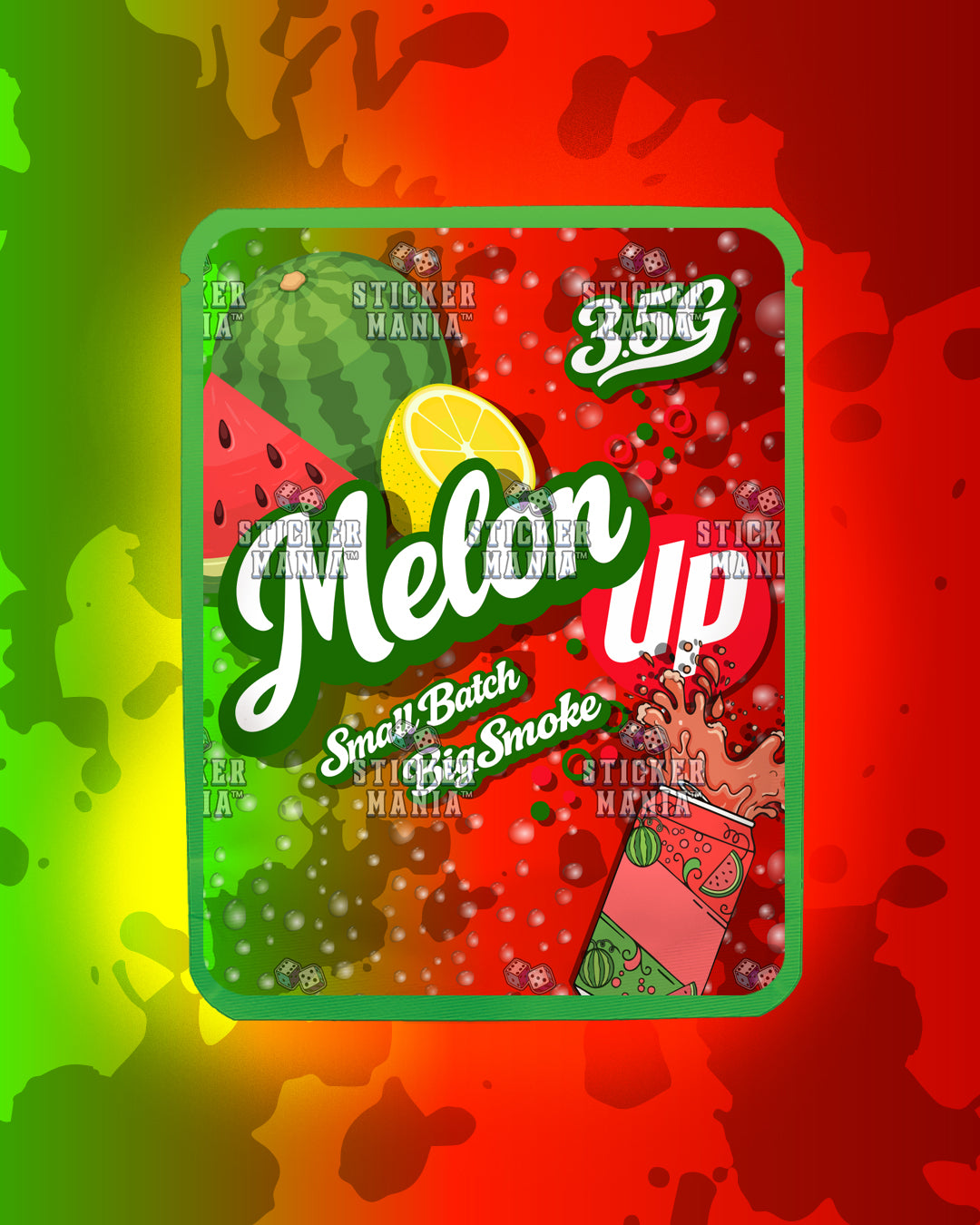 Melon Up | Pre-Made Sticker Bag | 3.5g