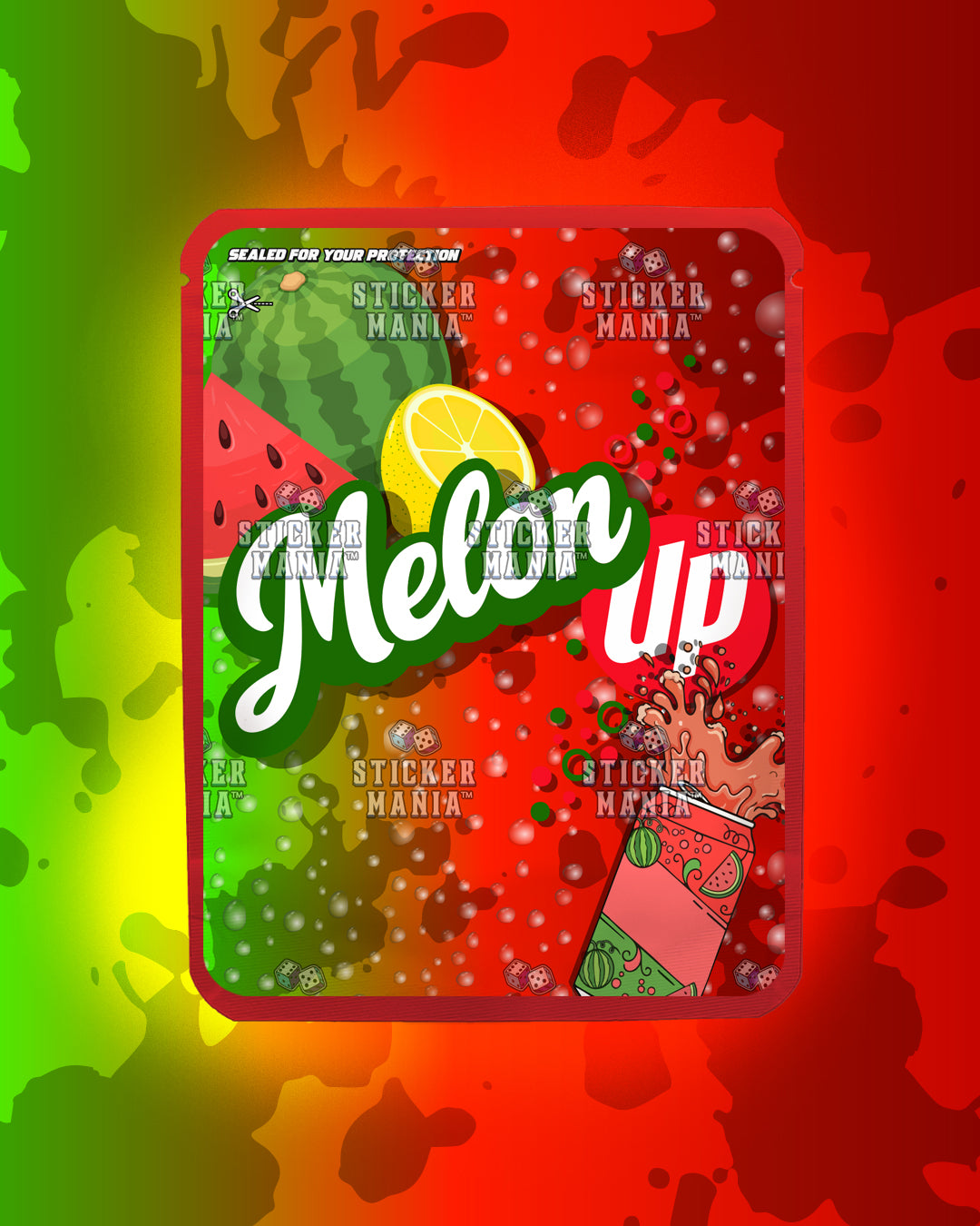 Melon Up | Pre-Made Sticker Bag | 3.5g