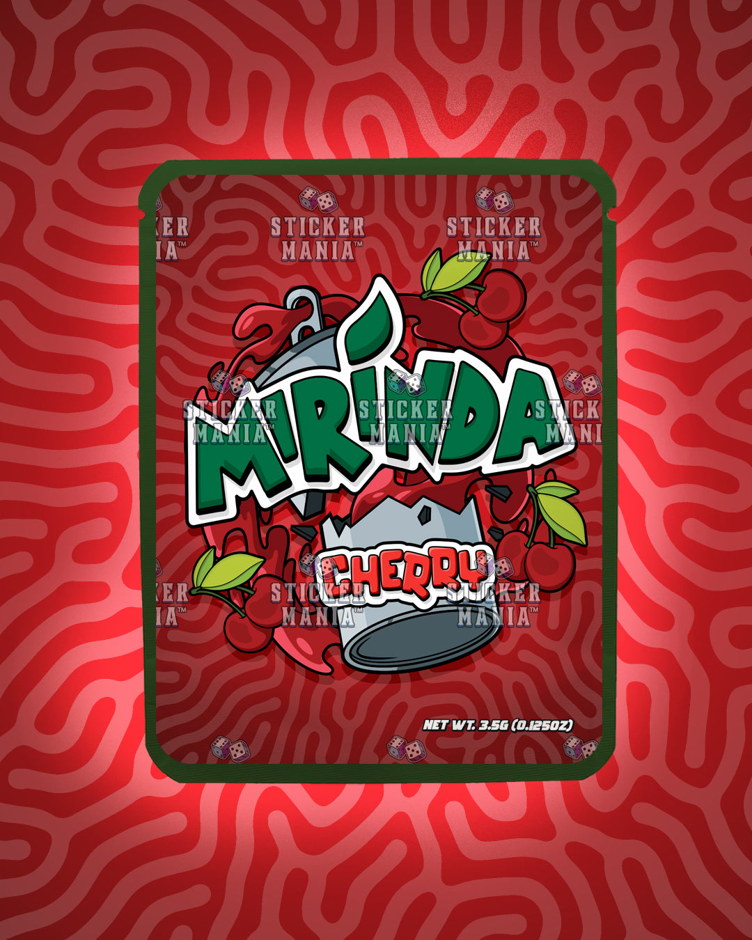 Mirinda Cherry | Pre-Made Sticker Bag | 3.5g