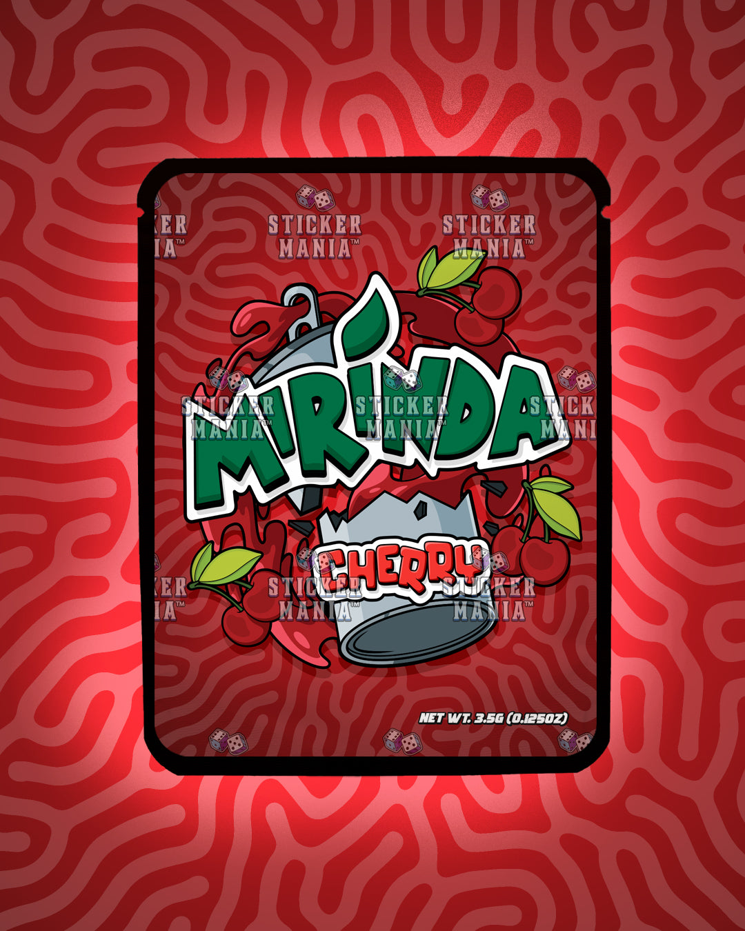 Mirinda Cherry | Pre-Made Sticker Bag | 3.5g