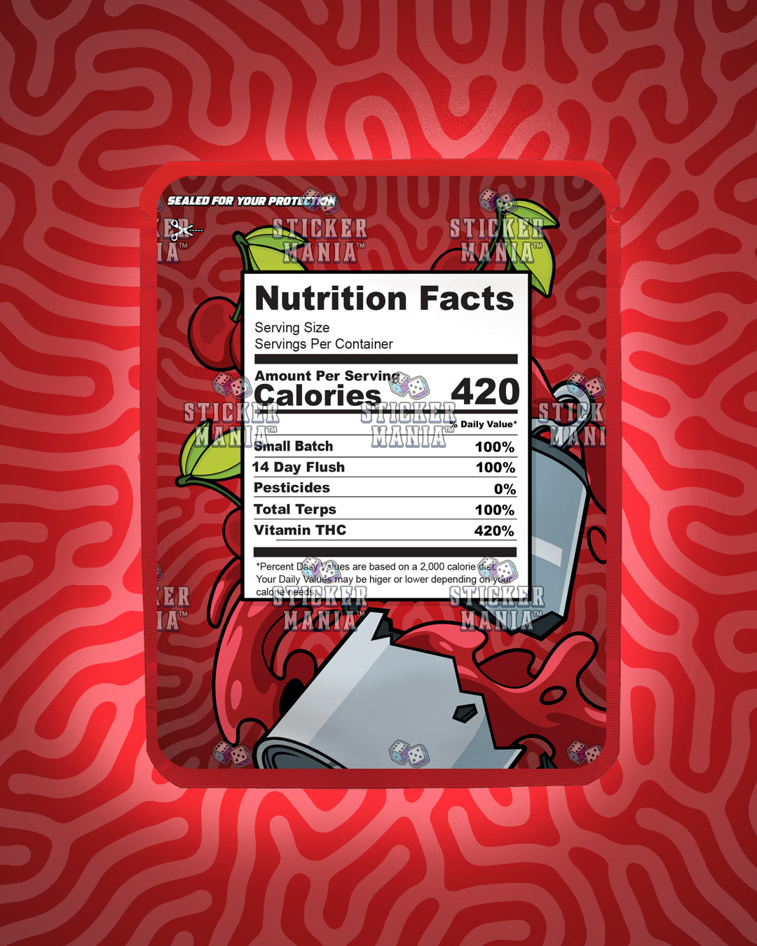 Mirinda Cherry | Pre-Made Sticker Bag | 3.5g