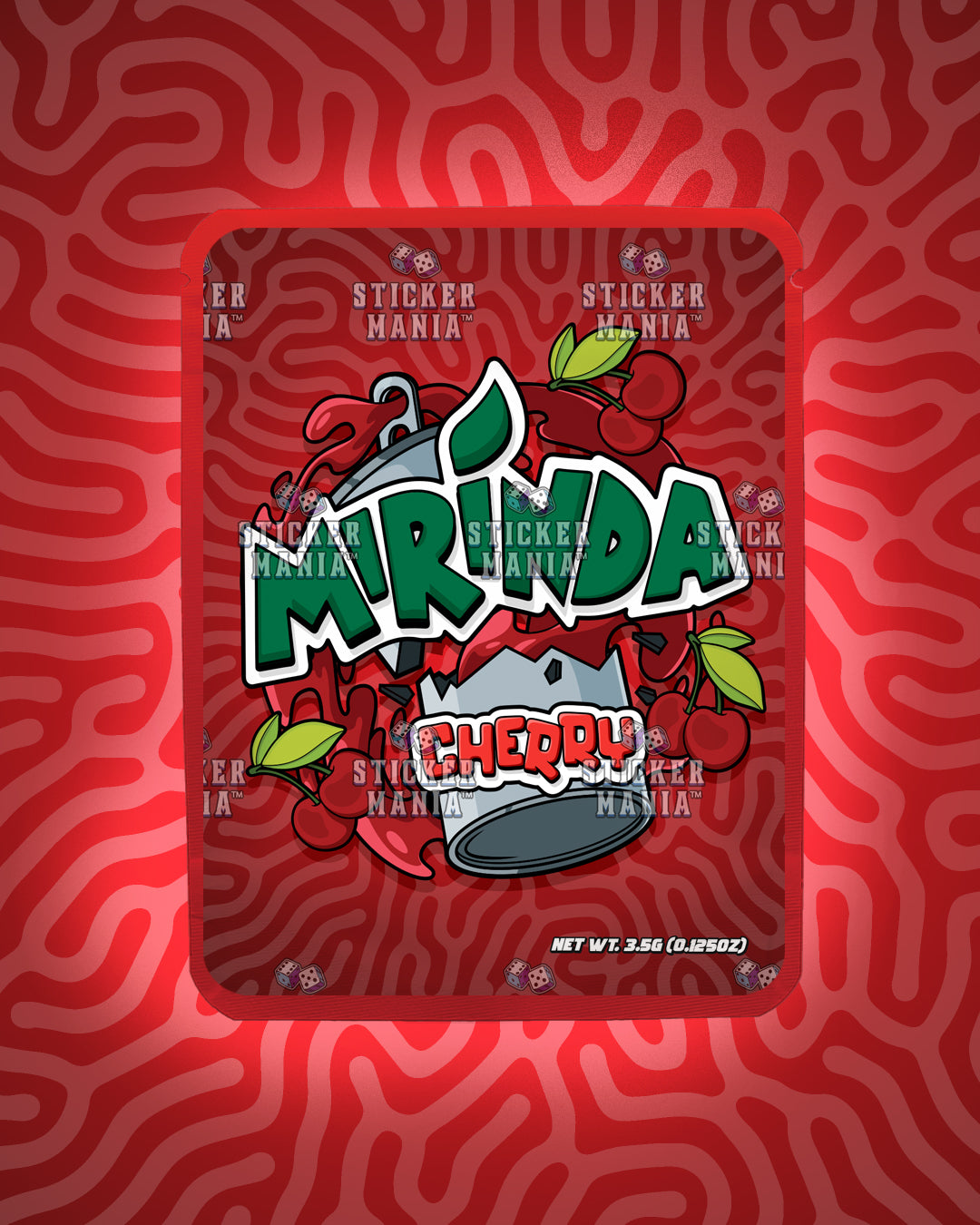 Mirinda Cherry | Pre-Made Sticker Bag | 3.5g