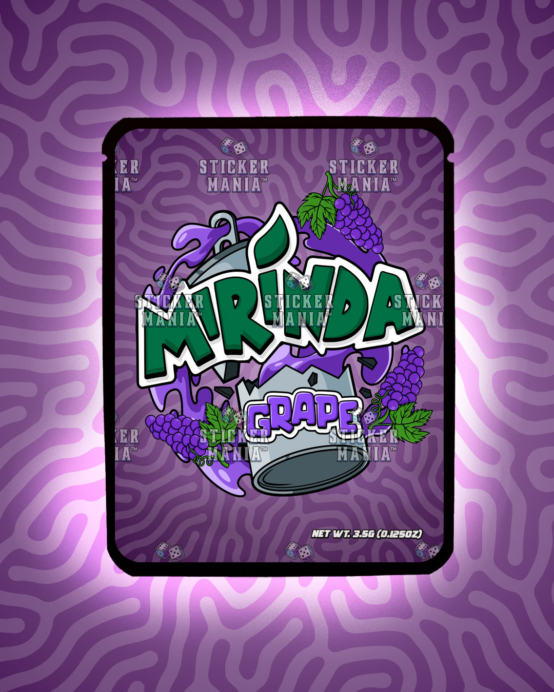 Mirinda Grape | Pre-Made Sticker Bag | 3.5g