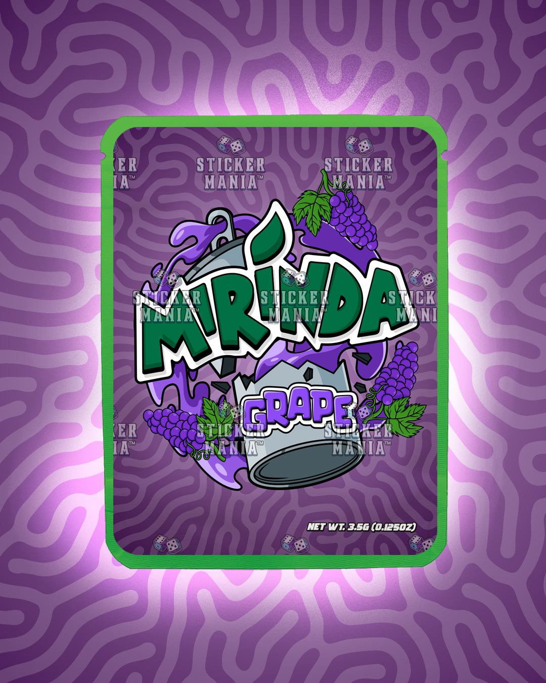Mirinda Grape | Pre-Made Sticker Bag | 3.5g