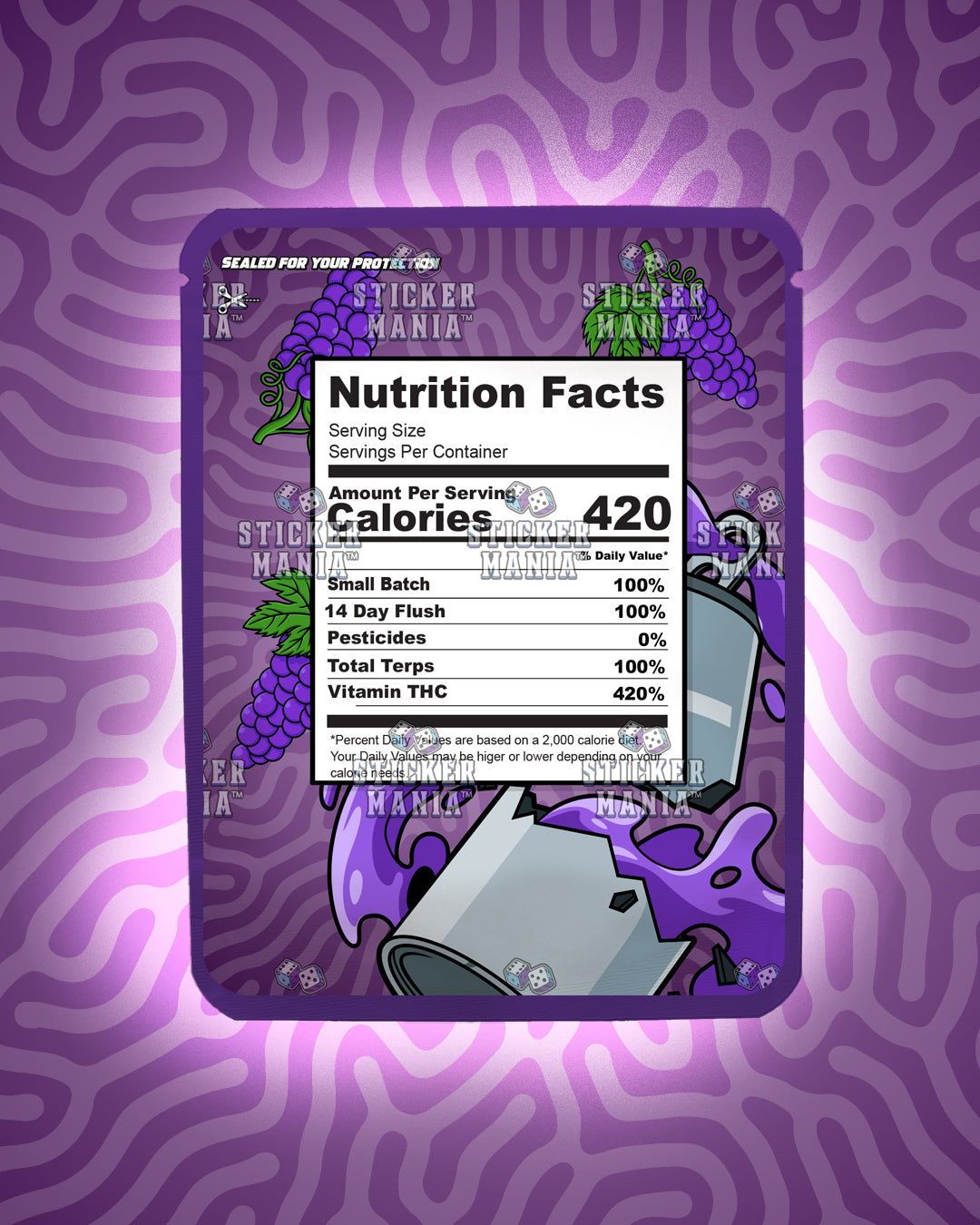 Mirinda Grape | Pre-Made Sticker Bag | 3.5g