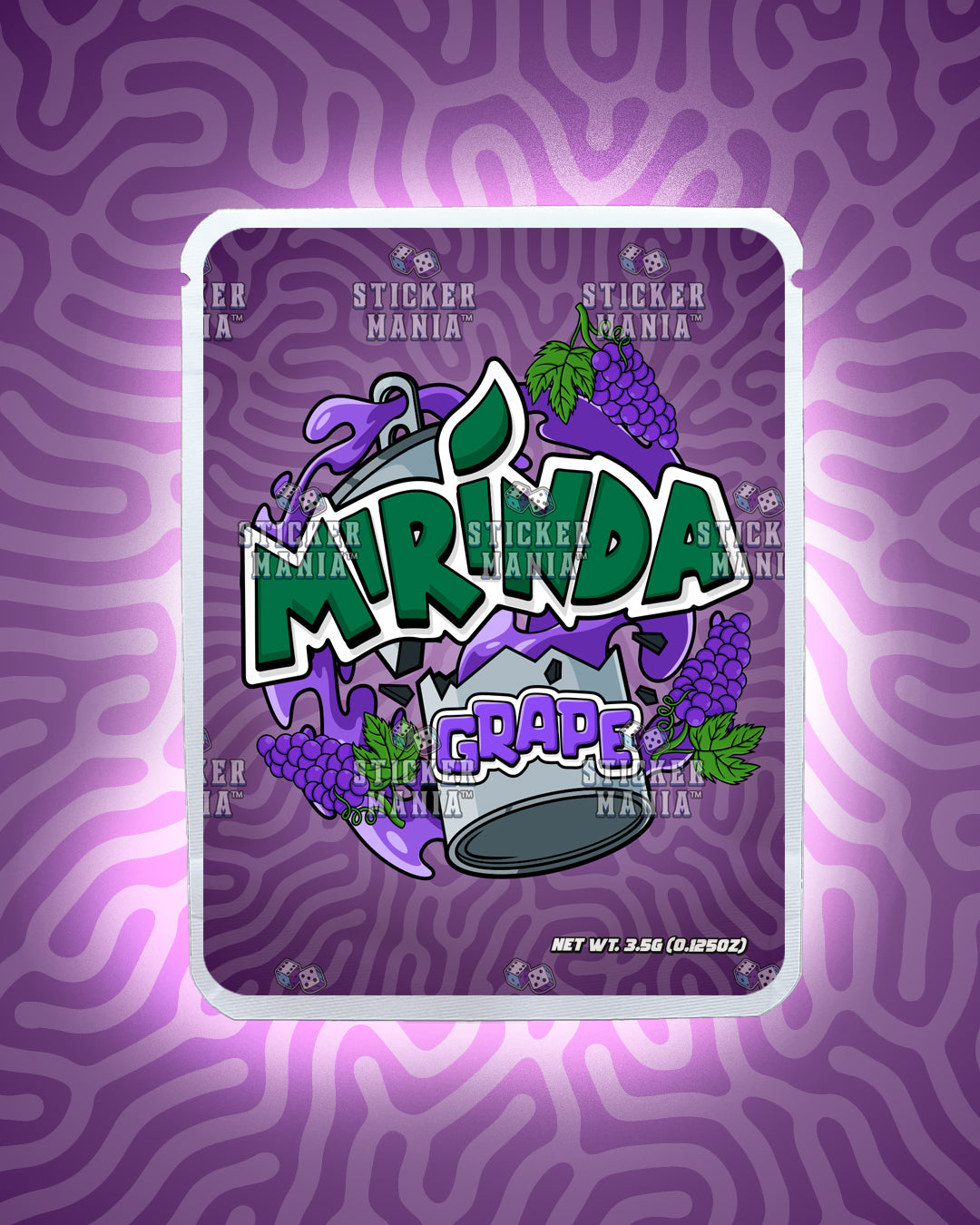 Mirinda Grape | Pre-Made Sticker Bag | 3.5g