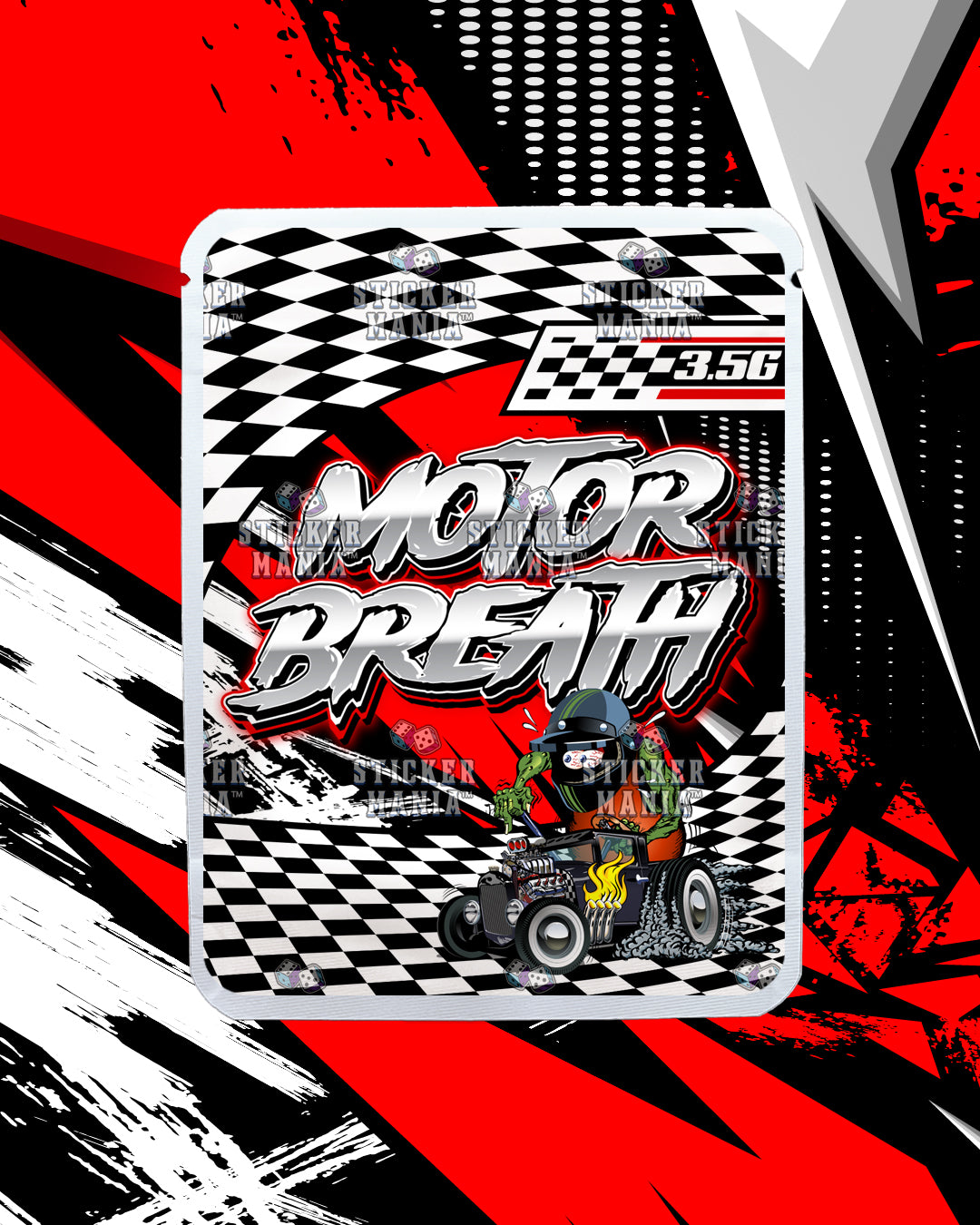 Motor Breath | Pre-Made Sticker Bag | 3.5g