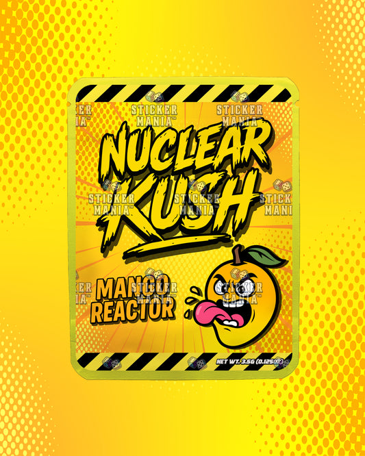 Nuclear Kush Mango Reactor | Pre-Made Sticker Bag | 3.5g