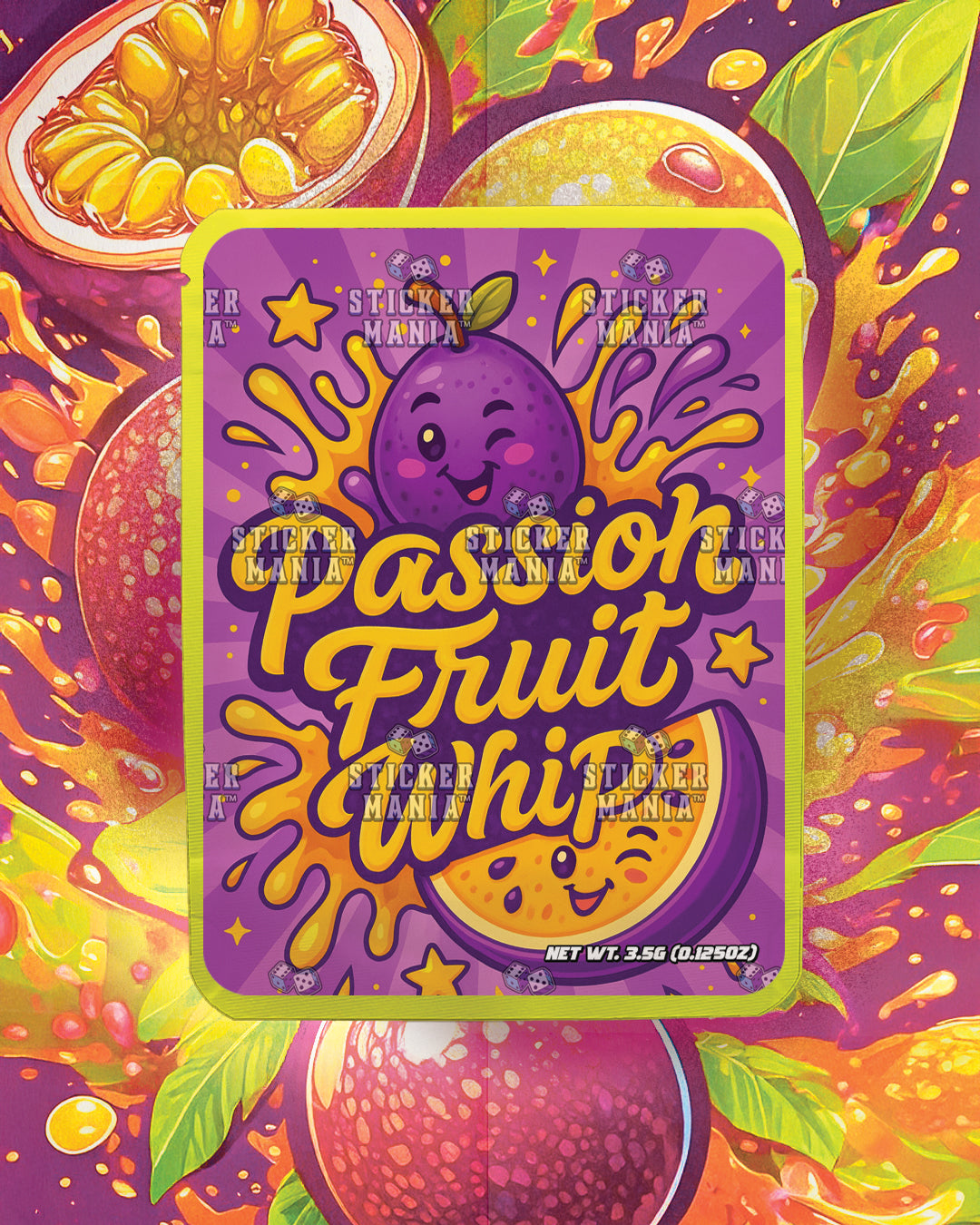 Passion fruit Whip | Pre-Made Sticker Bag | 3.5g