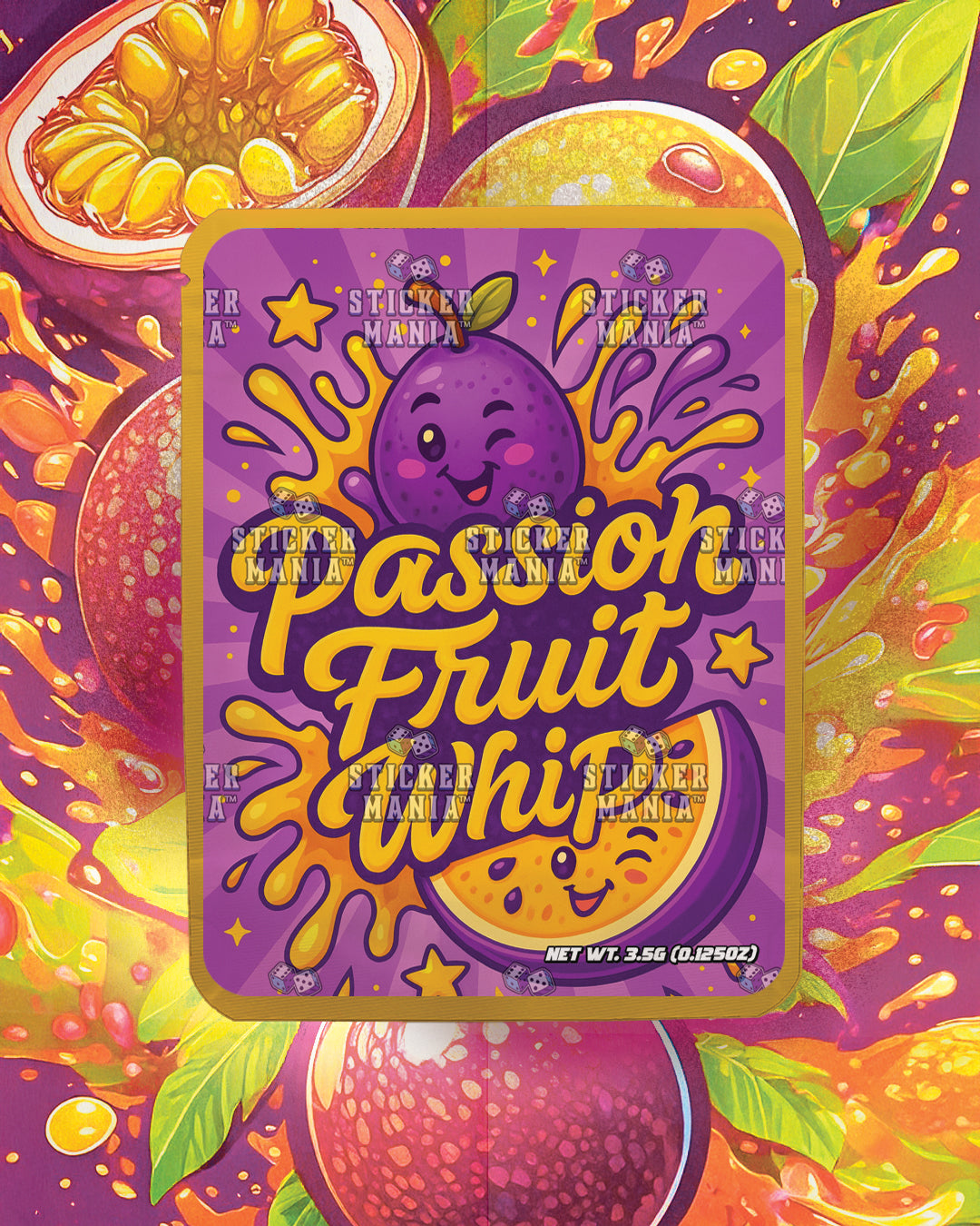 Passion fruit Whip | Pre-Made Sticker Bag | 3.5g