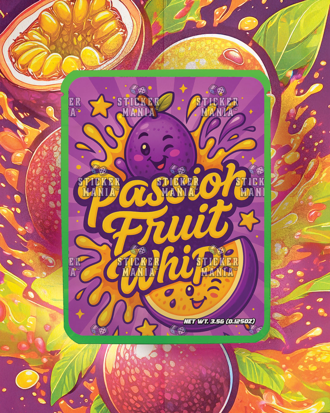 Passion fruit Whip | Pre-Made Sticker Bag | 3.5g