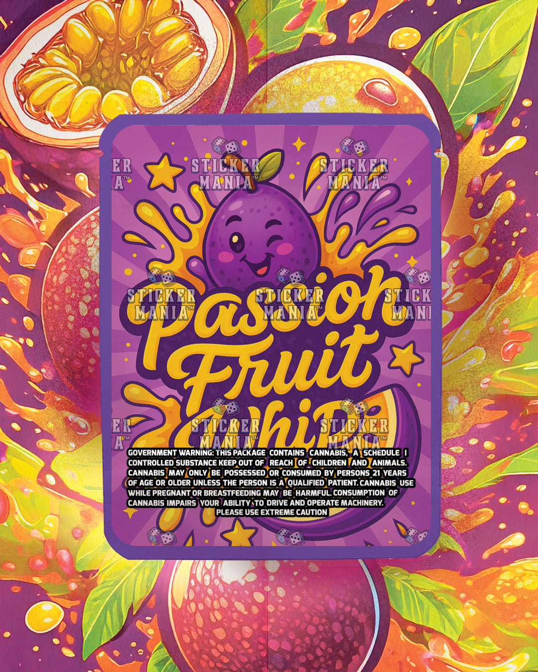 Passion fruit Whip | Pre-Made Sticker Bag | 3.5g