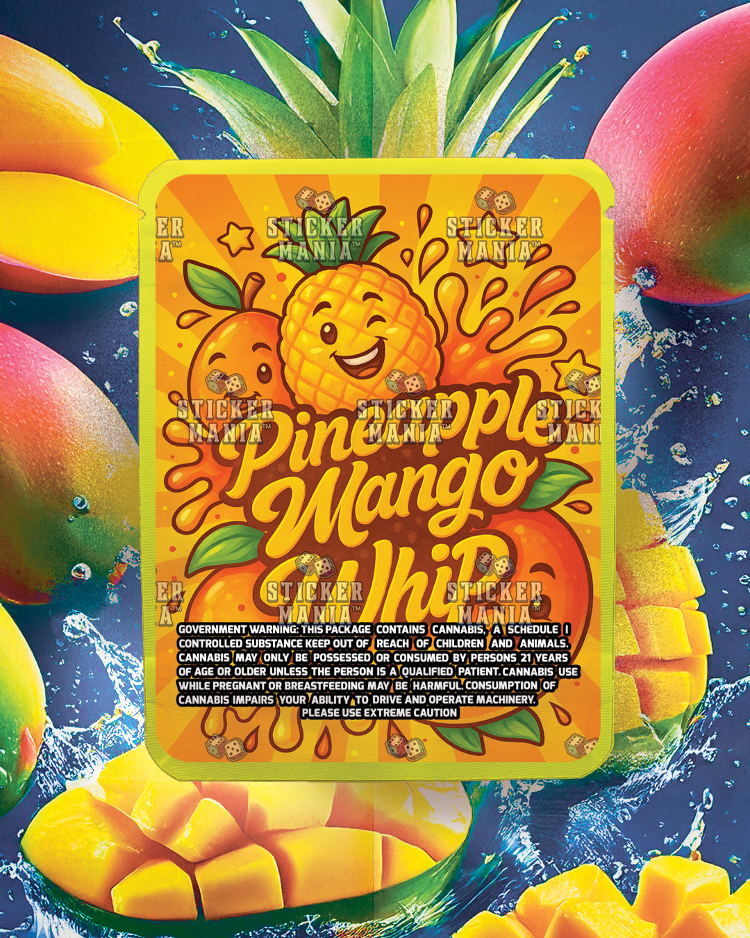 Pineapple Mango Whip | Pre-Made Sticker Bag | 3.5g