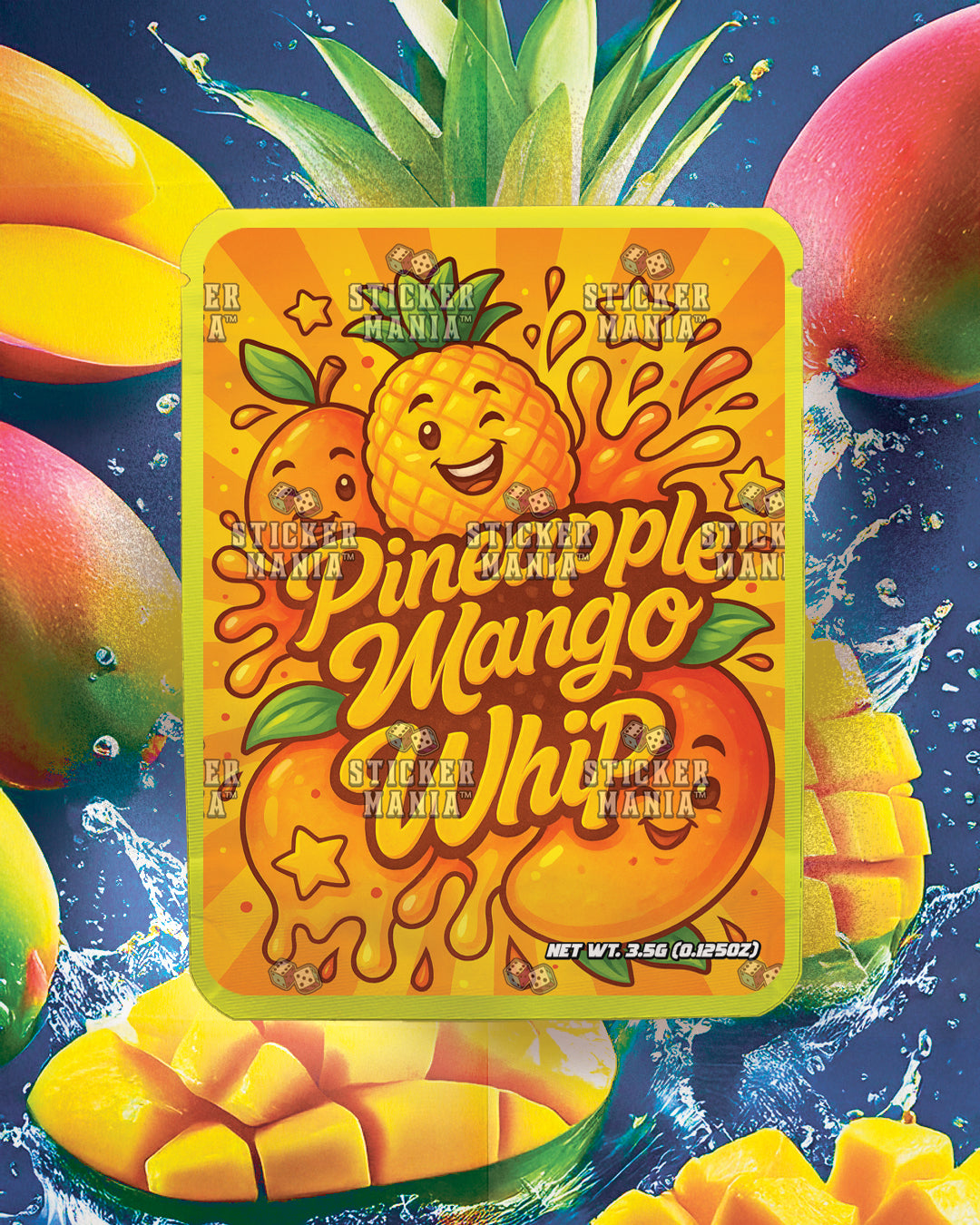 Pineapple Mango Whip | Pre-Made Sticker Bag | 3.5g
