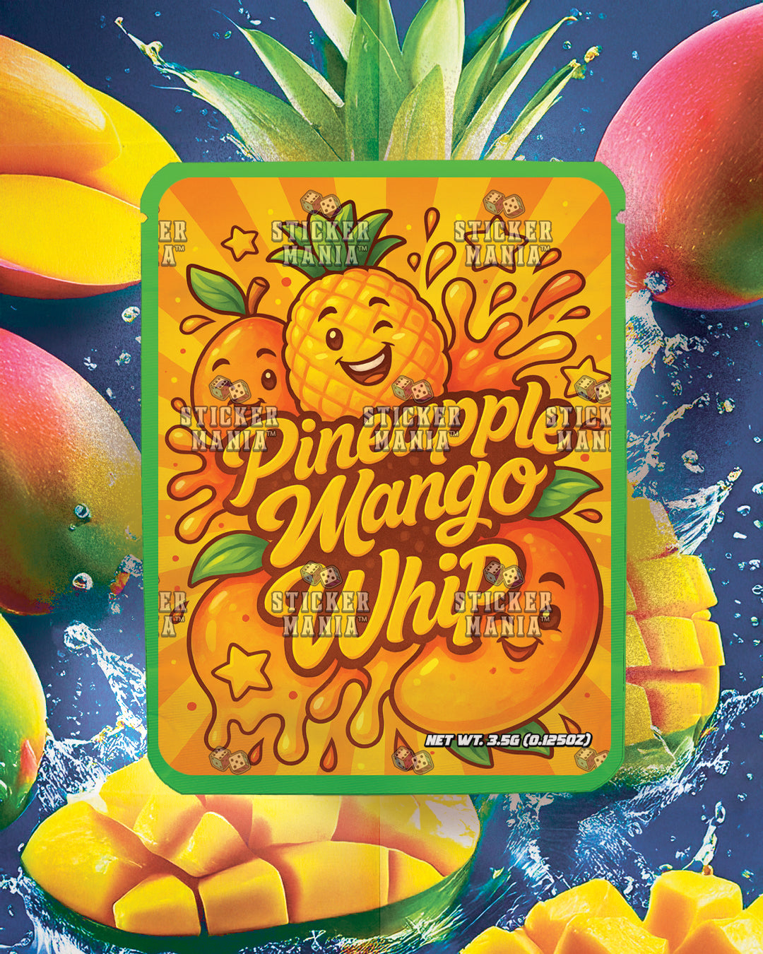Pineapple Mango Whip | Pre-Made Sticker Bag | 3.5g
