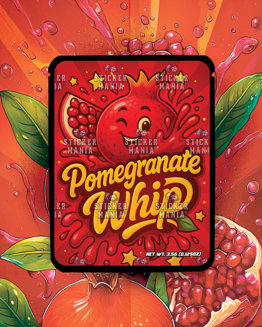 Pomegranate Whip | Pre-Made Sticker Bag | 3.5g