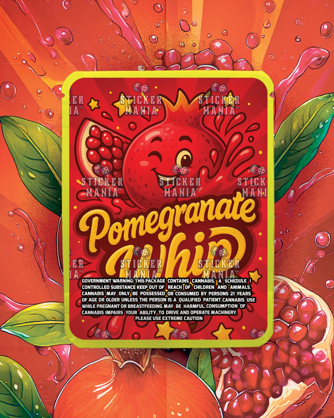 Pomegranate Whip | Pre-Made Sticker Bag | 3.5g