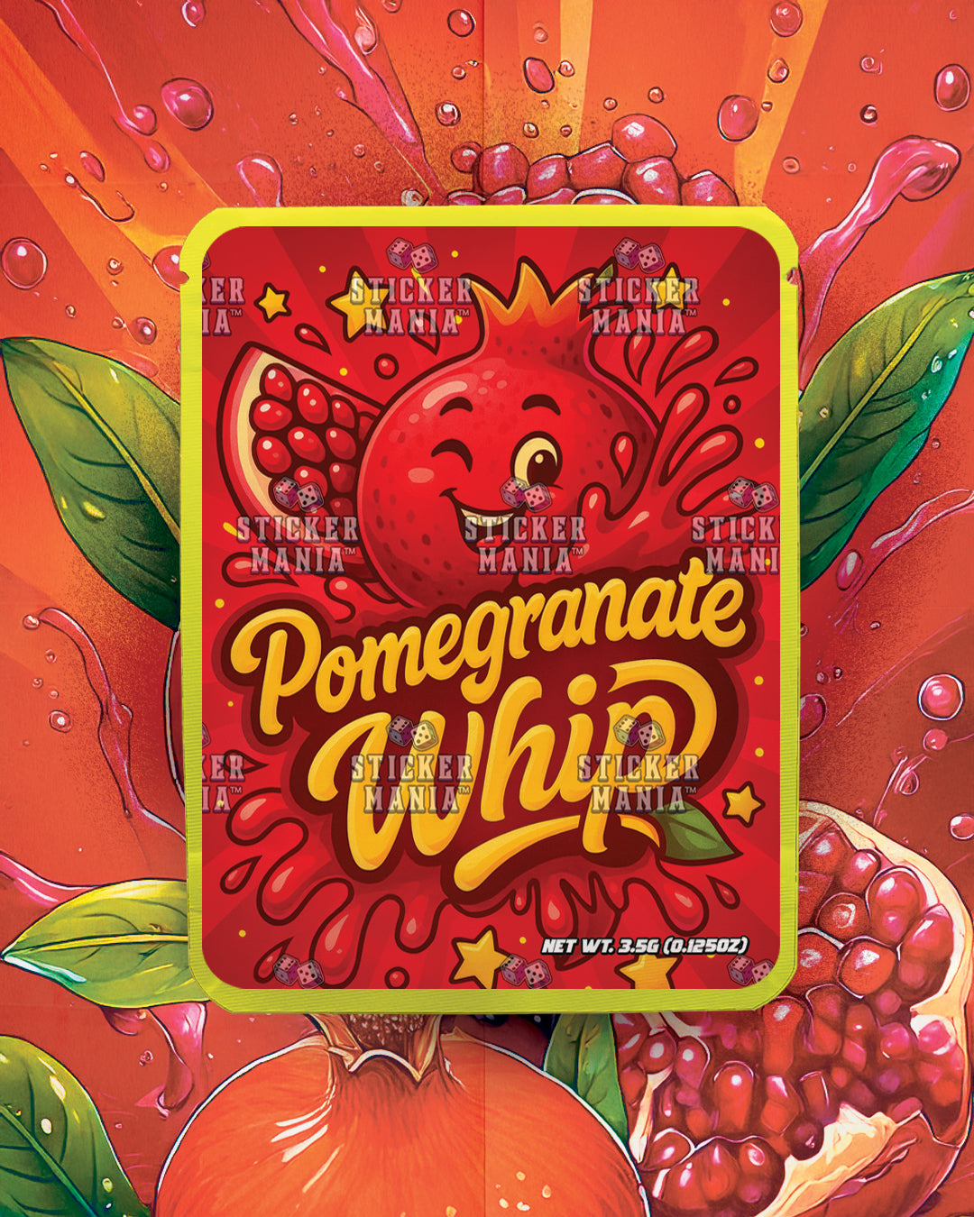 Pomegranate Whip | Pre-Made Sticker Bag | 3.5g