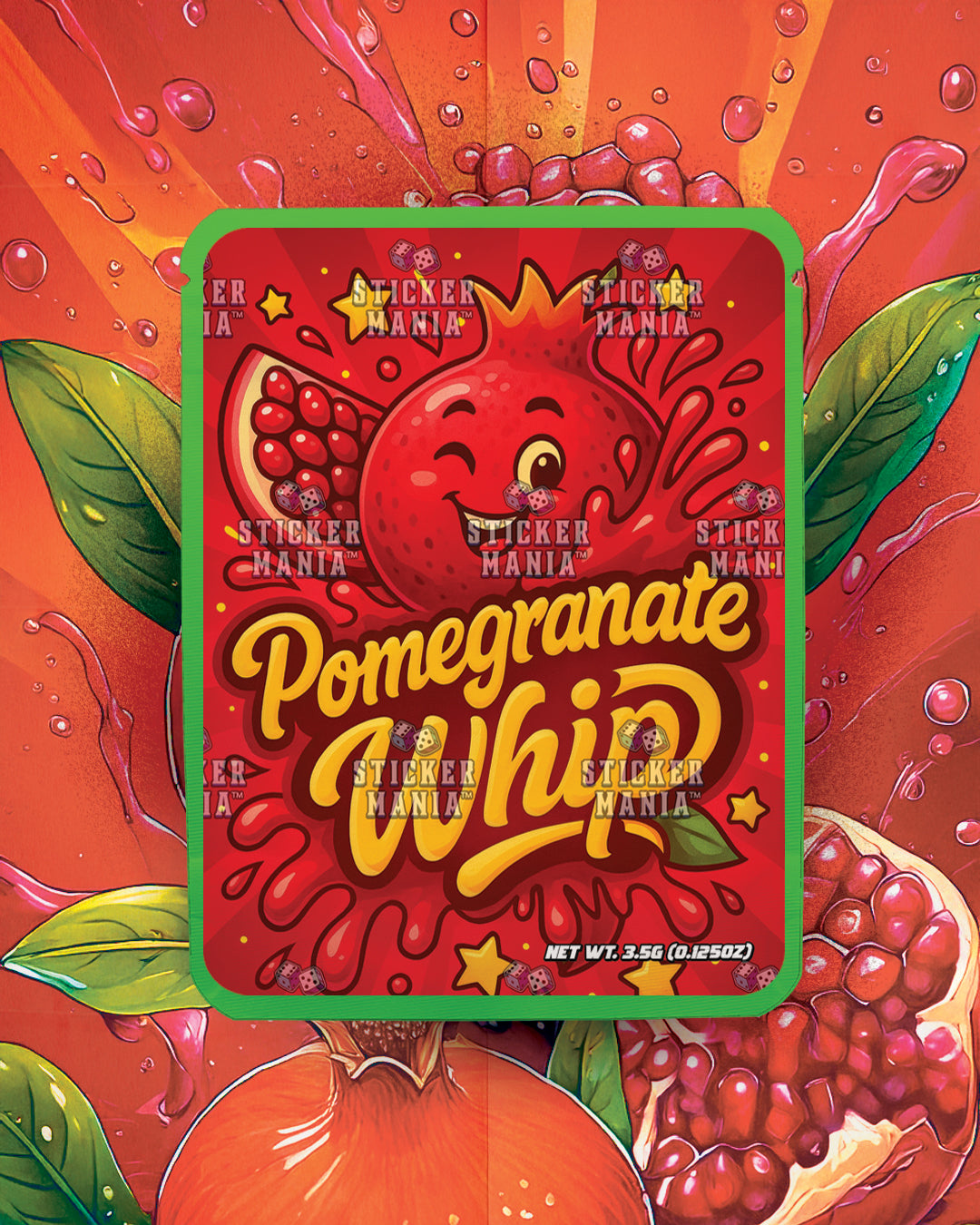 Pomegranate Whip | Pre-Made Sticker Bag | 3.5g