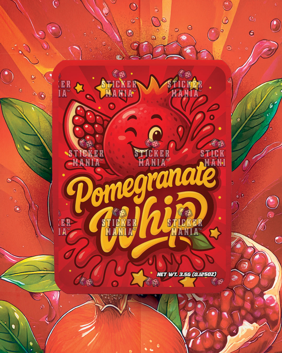 Pomegranate Whip | Pre-Made Sticker Bag | 3.5g