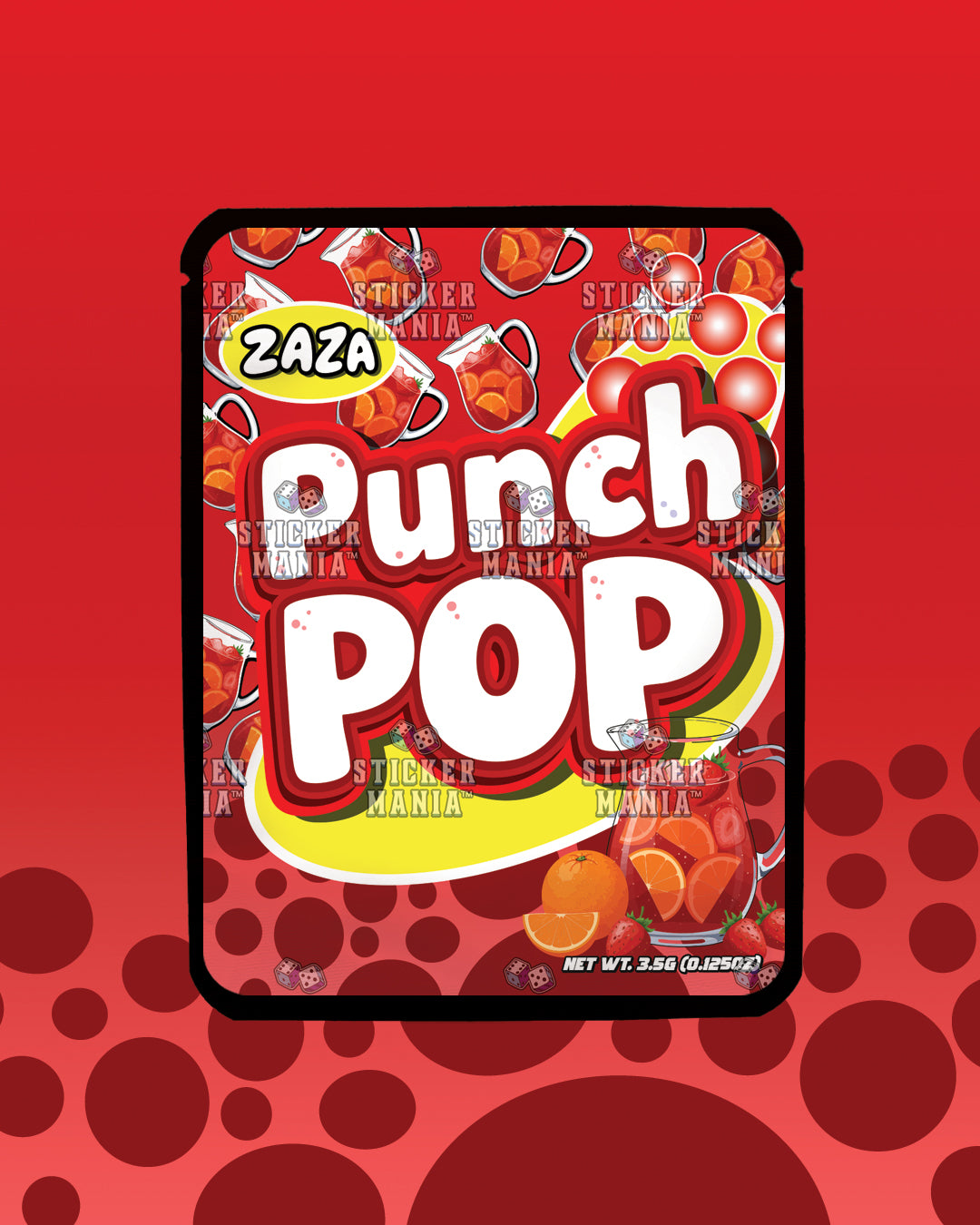 Punch Pop | Pre-Made Sticker Bag | 3.5g
