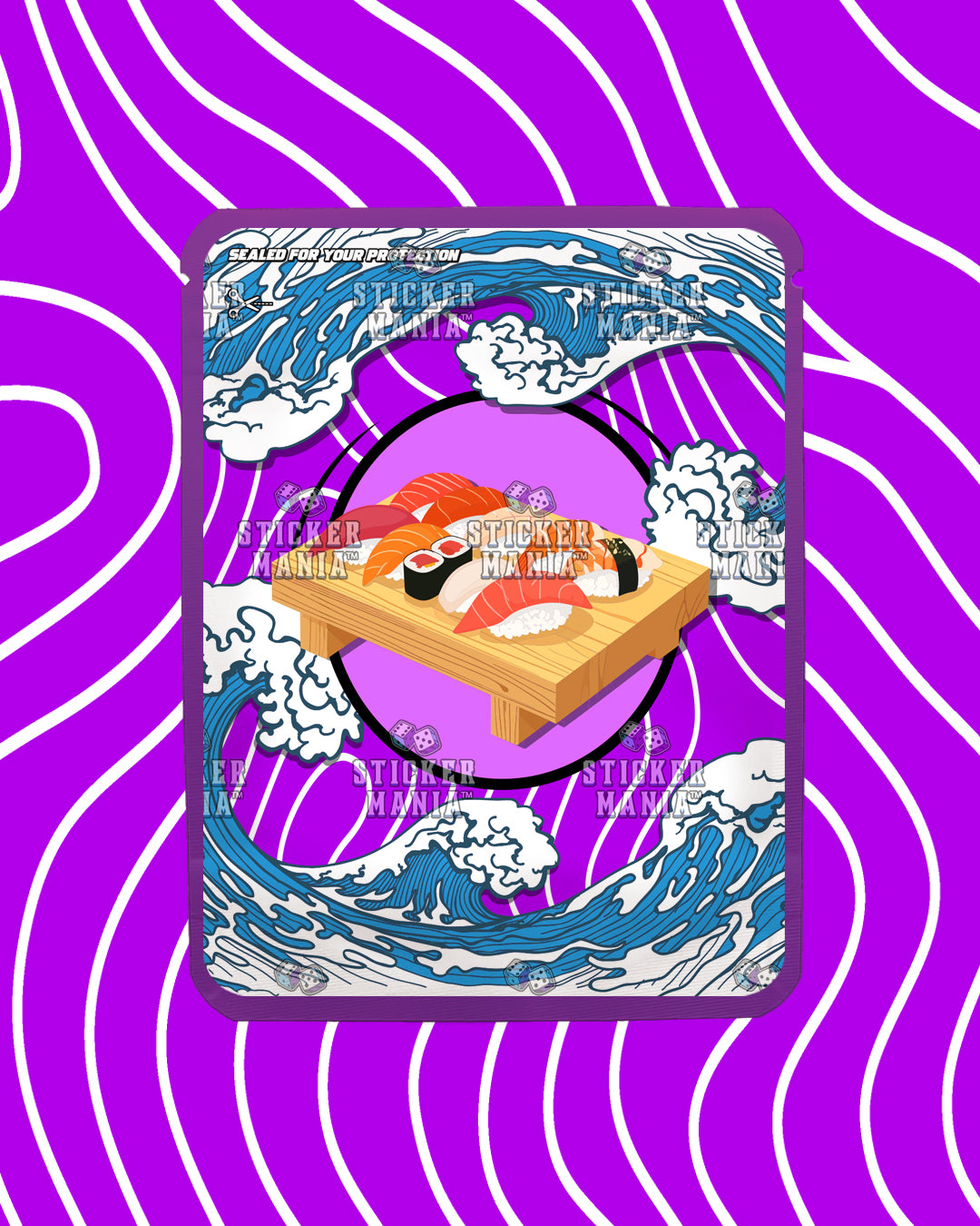 Purple Zushi | Pre-Made Sticker Bag | 3.5g